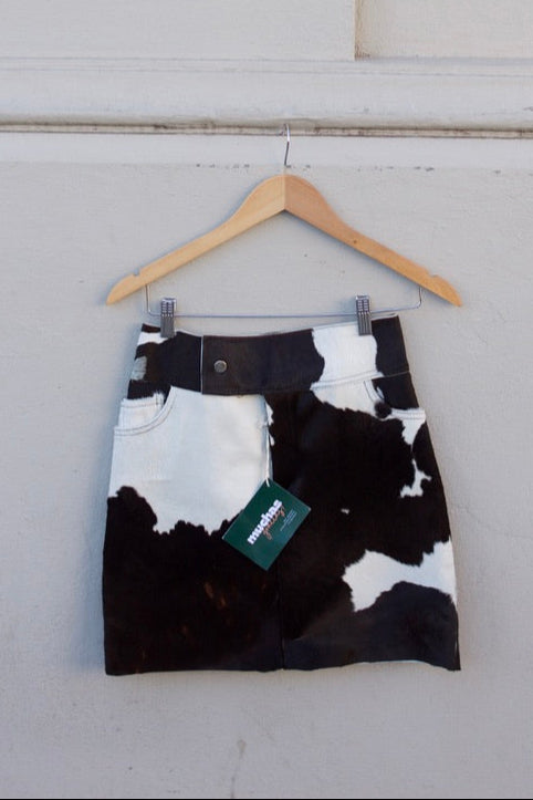 Leather Cowhide Skirt