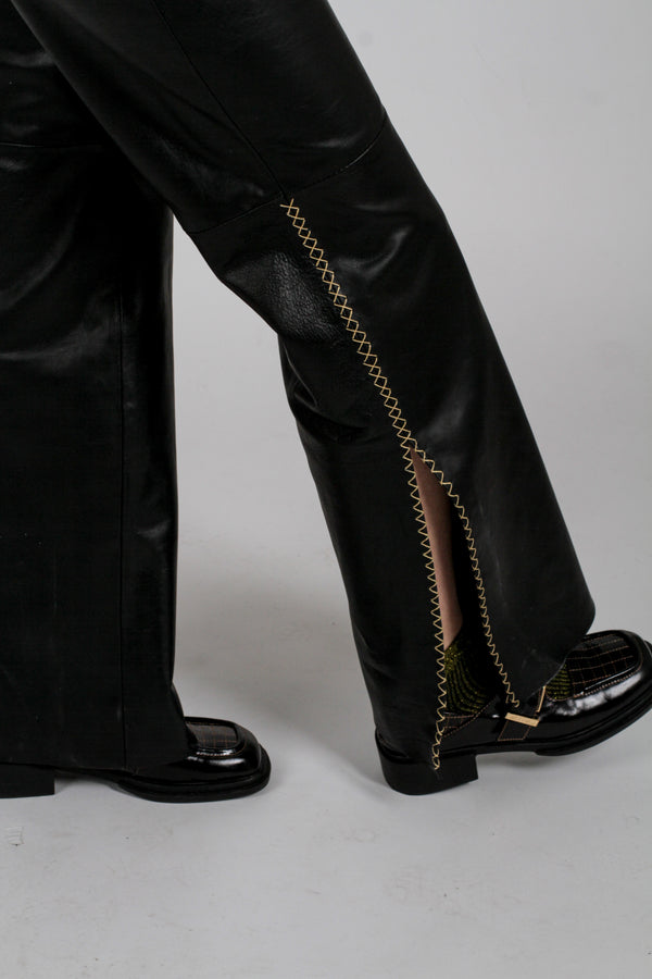 Leather Pant bordado