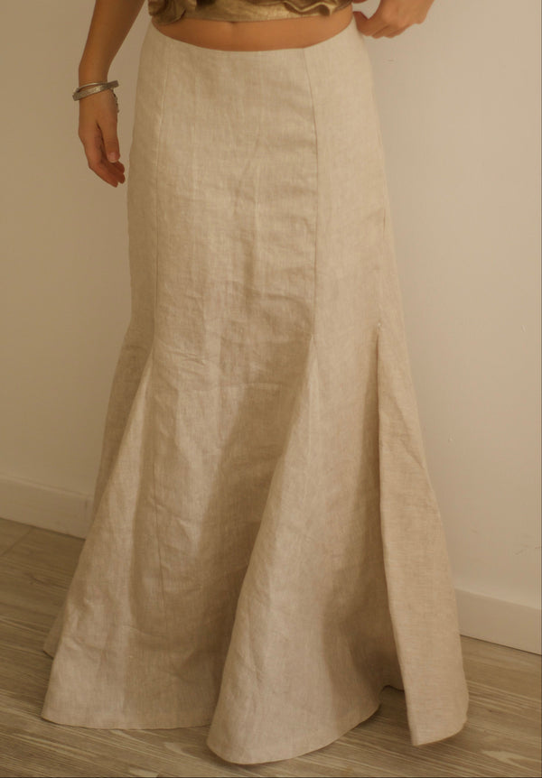 Falda Carmen  - 100% lino
