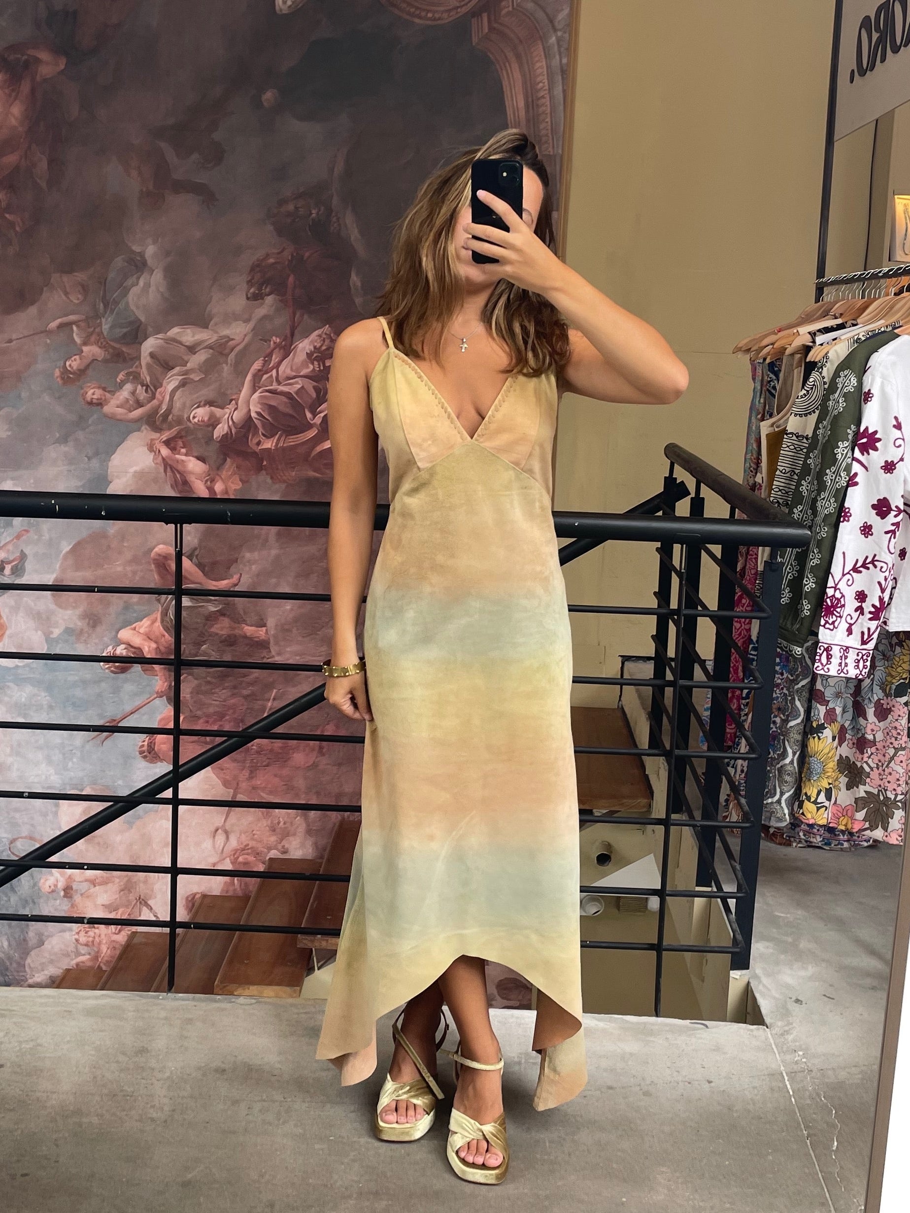 Arcoiris Suede Dress