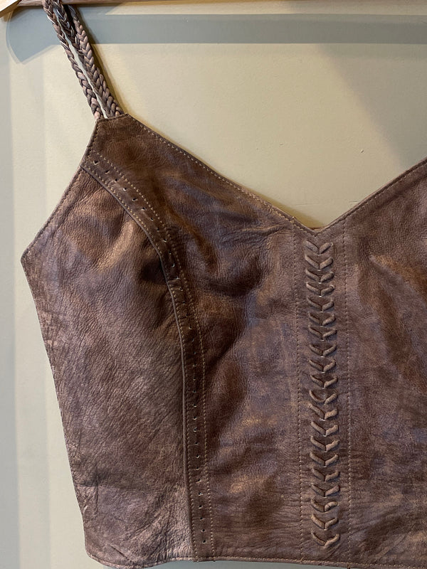 Handcrafted Leather Top