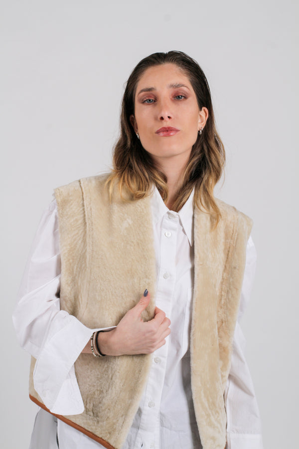 Lamb Skin Vest - Reversible