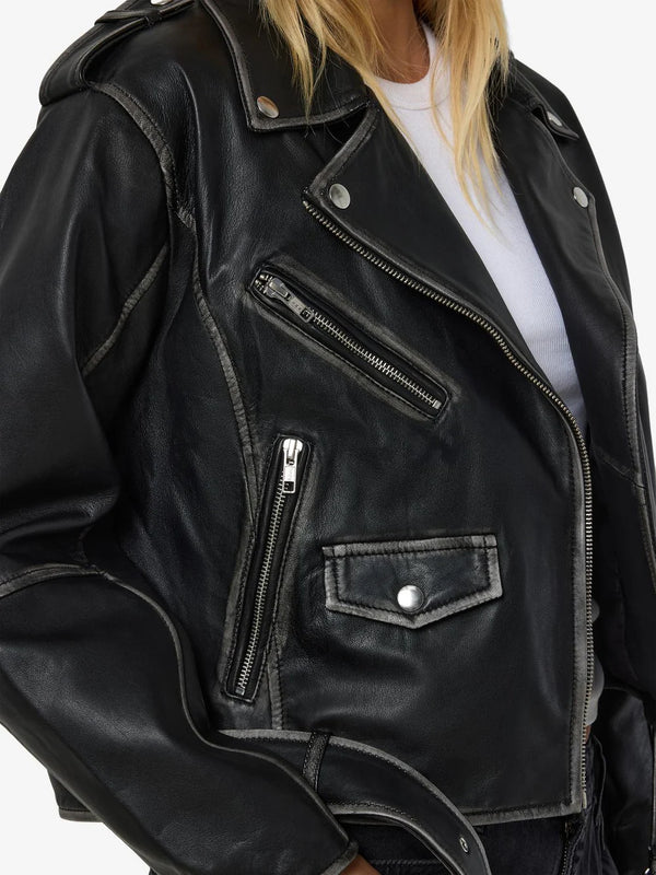 Biker Jacket - Cuero Envejecido